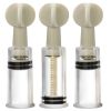 Temptasia Clit And Nipple Twist Suckers-Clear Set of 3