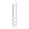 Glas Double Ended Glass Dildo with Anal Beads 12