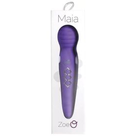 Maia Zoe Twisty Rechargeable Vibrating Wand-Purple