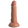 King Cock Elite Dual Density Vibe Silicone Cock-Tan 6