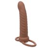 Performance Maxx Rechargeable Ribbed Dual Penetrator-Brown