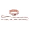 S&M Peaches Ôn CreaMe Fur Collar & Leash