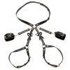 Strict Bondage Harness with Bows-Black M/L